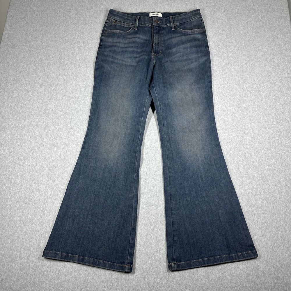 Wrangler Bespoke Highrise Flare Raelyn Jeans Women's 32x30 Blue Denim 112371950